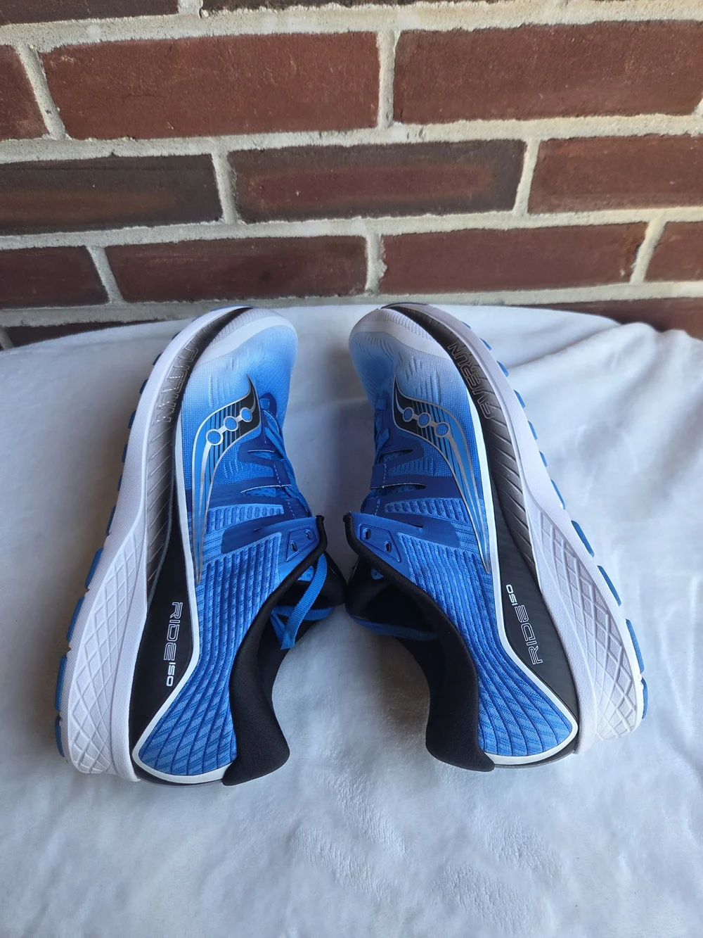 Saucony Ride ISO Everun Blue Running Shoes Men's Size 12